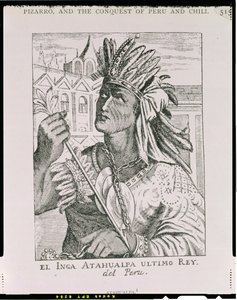 Porträt des letzten Inka-Häuptlings, Atahualpa, aus 
